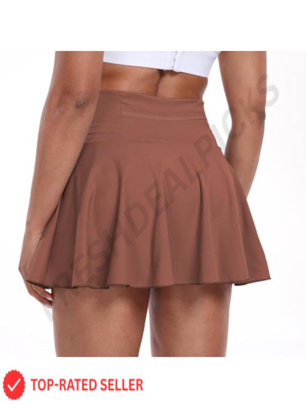 Women's Tennis Skort High Waisted Pleated Golf Skirt Built-in Shorts